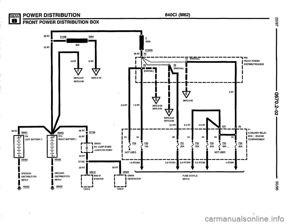BMW 850csi 1995 E31 Electrical Troubleshooting Manual 