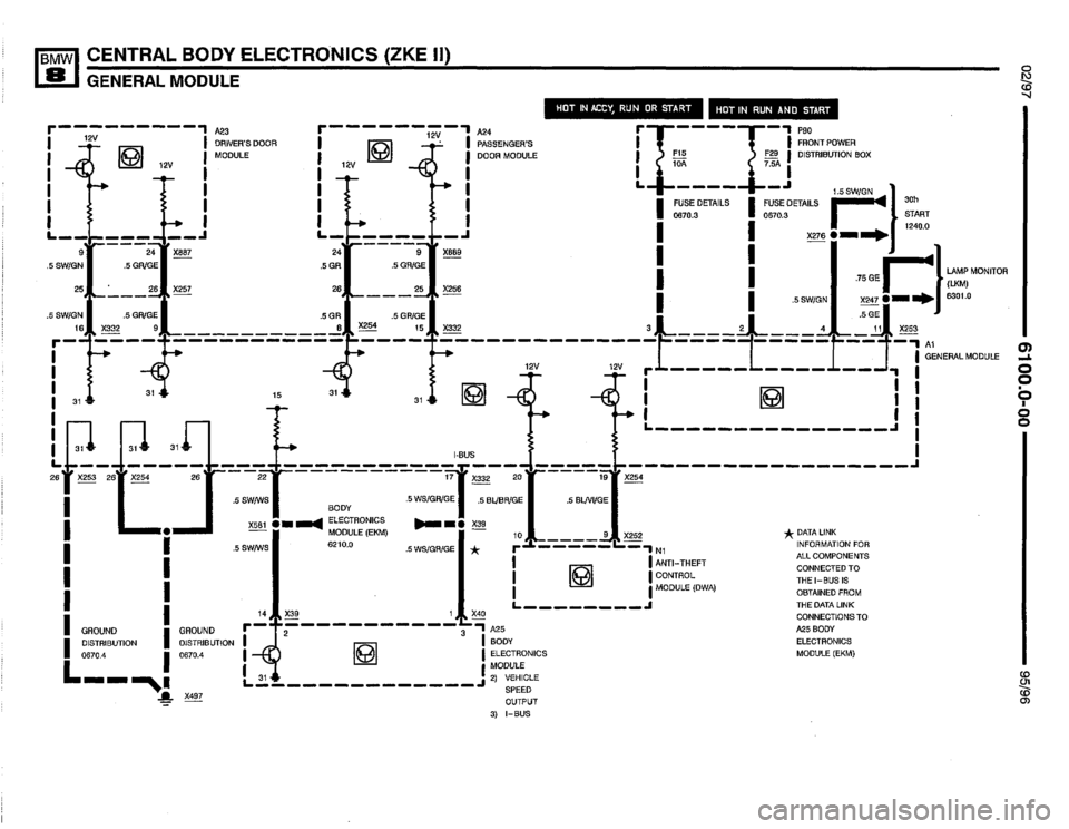 BMW 850csi 1995 E31 Electrical Troubleshooting Manual 