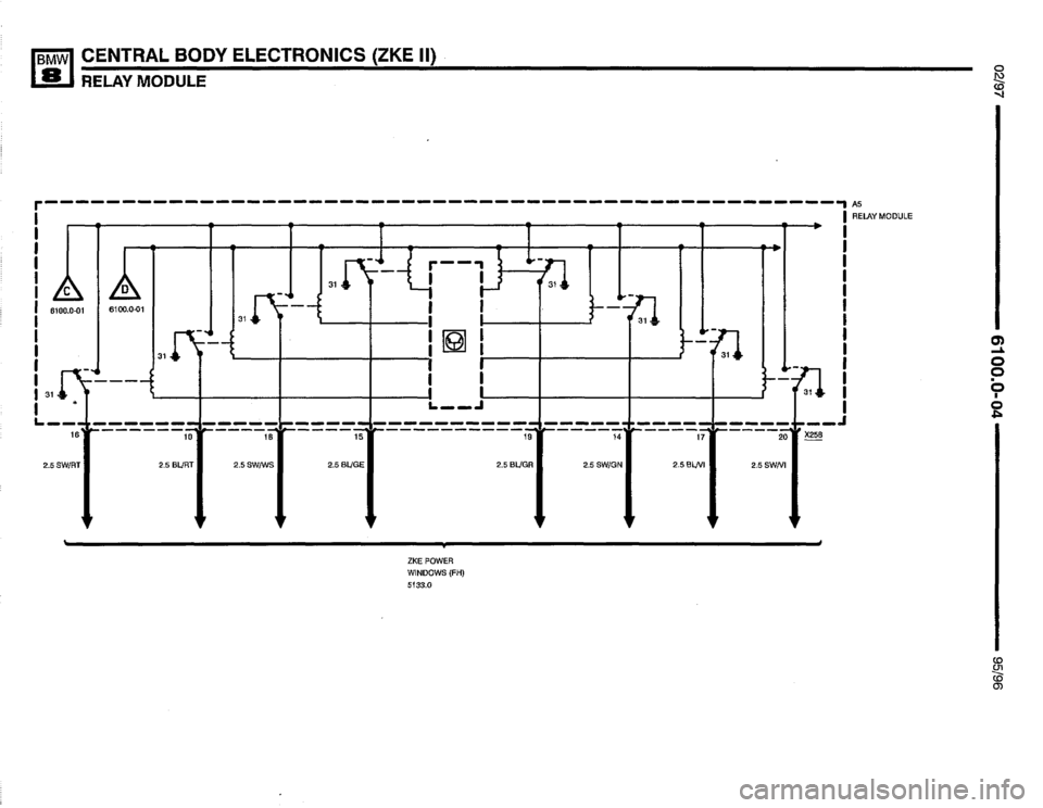 BMW 850csi 1995 E31 Electrical Troubleshooting Manual 