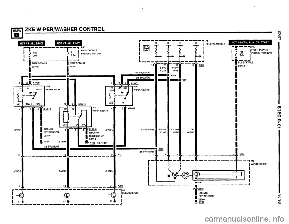 BMW 850csi 1995 E31 Electrical Troubleshooting Manual 