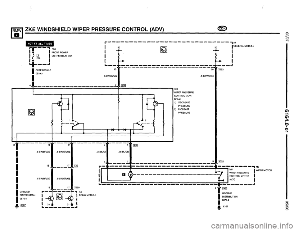 BMW 850csi 1995 E31 Electrical Troubleshooting Manual 