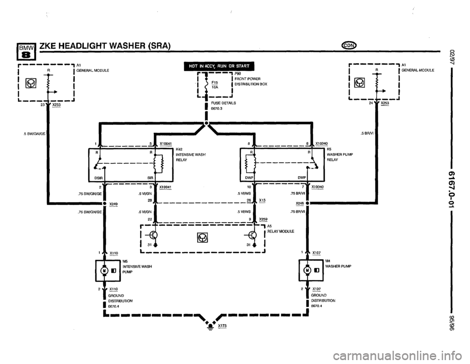 BMW 850csi 1995 E31 Electrical Troubleshooting Manual 