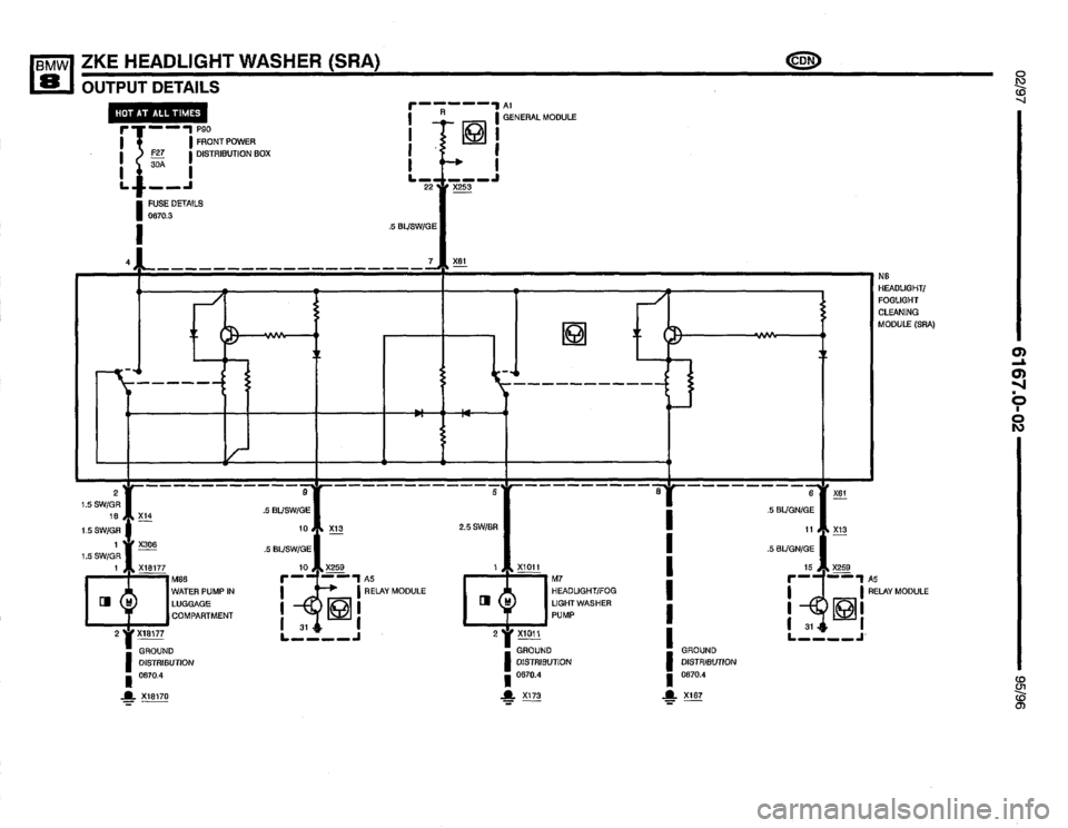 BMW 850csi 1995 E31 Electrical Troubleshooting Manual 