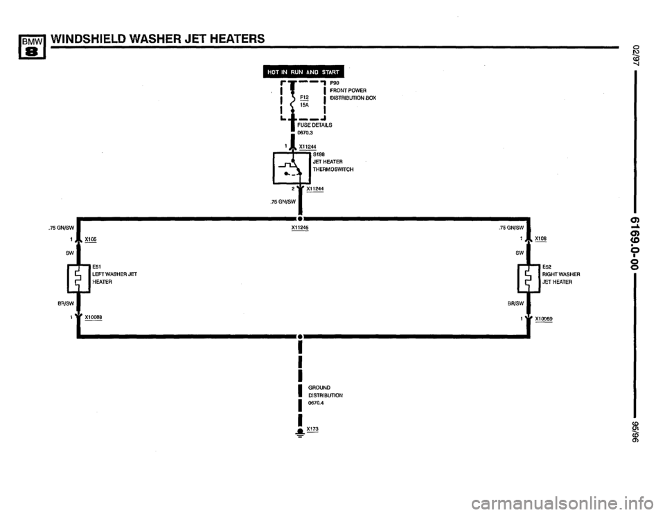 BMW 850csi 1995 E31 Electrical Troubleshooting Manual 