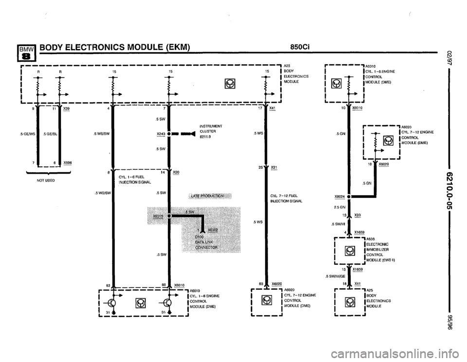 BMW 850csi 1995 E31 Electrical Troubleshooting Manual 