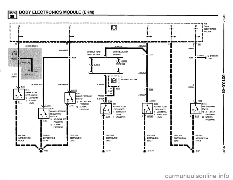 BMW 850csi 1995 E31 Electrical Troubleshooting Manual 
