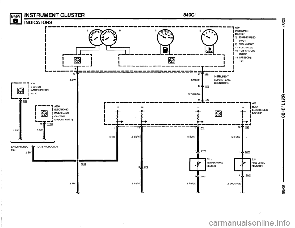 BMW 850csi 1995 E31 Electrical Troubleshooting Manual 