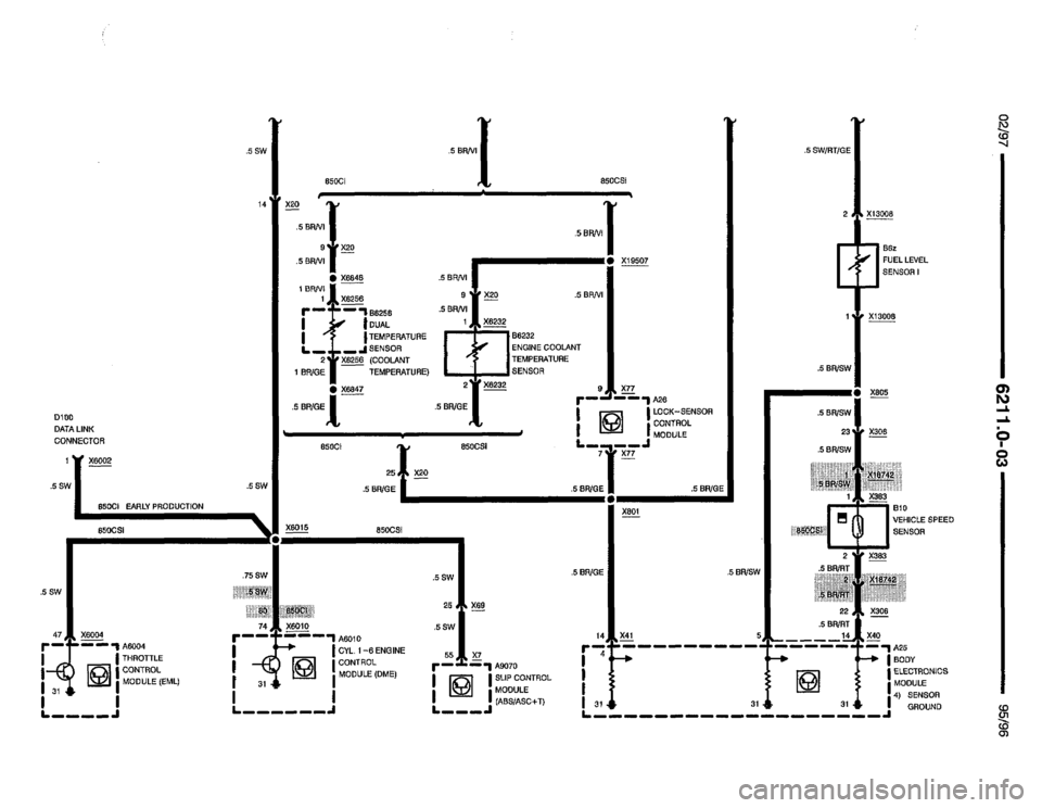 BMW 850csi 1995 E31 Electrical Troubleshooting Manual 