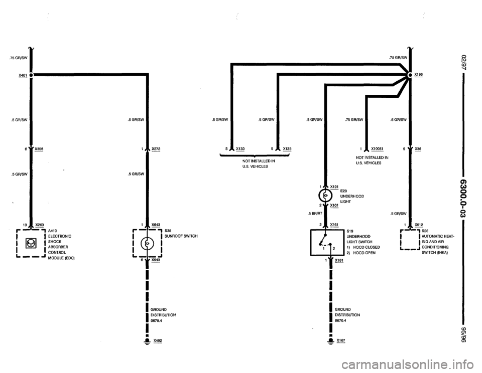 BMW 850csi 1995 E31 Electrical Troubleshooting Manual 