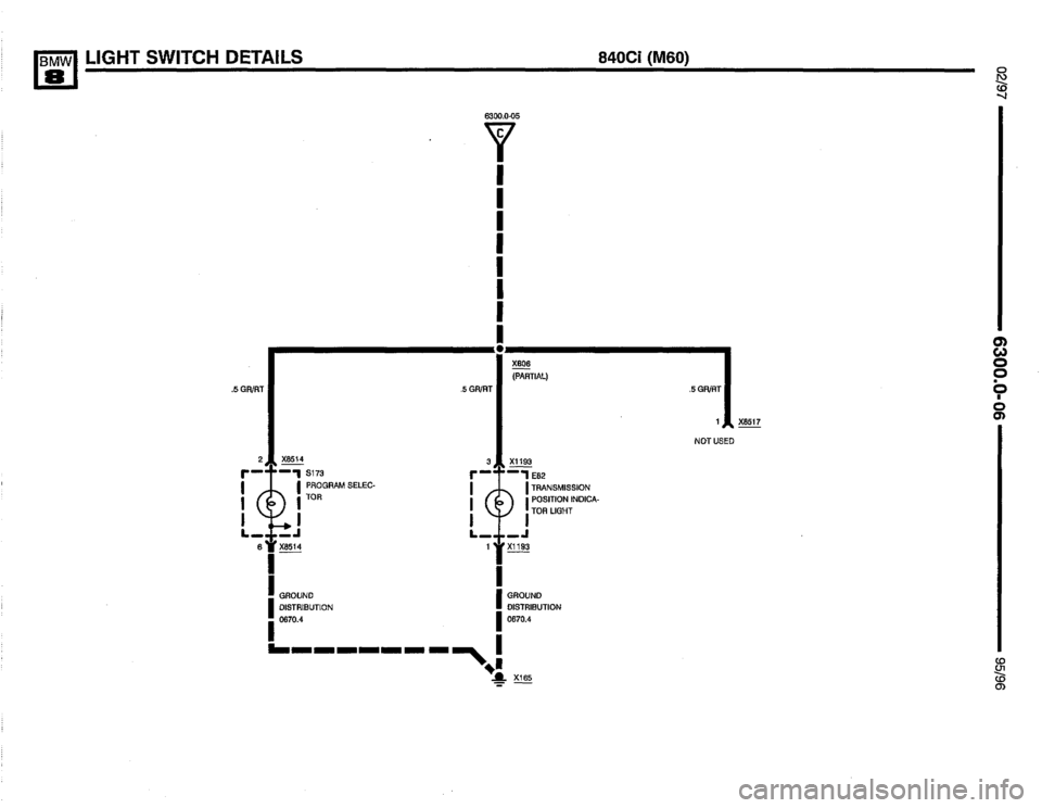BMW 850csi 1995 E31 Electrical Troubleshooting Manual 