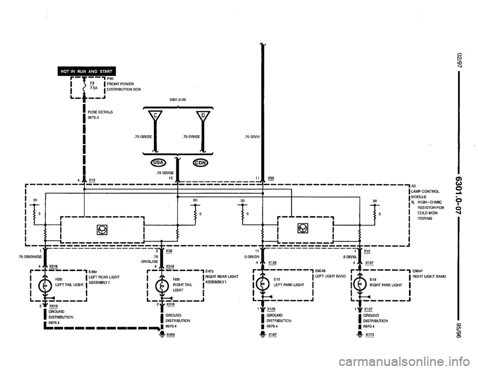 BMW 850csi 1995 E31 Electrical Troubleshooting Manual 