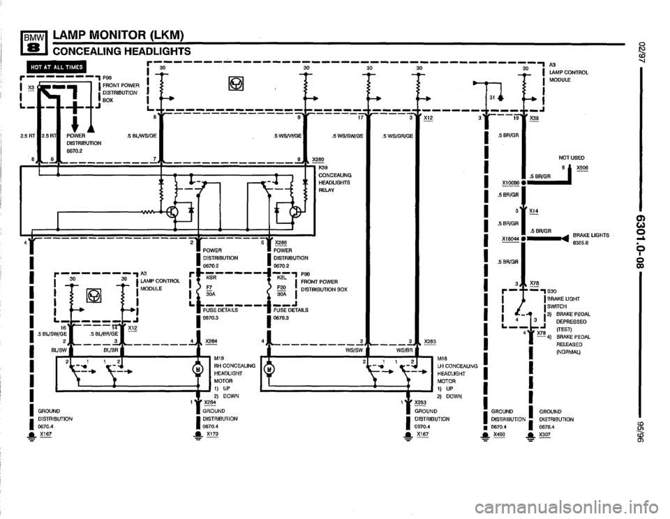 BMW 850csi 1995 E31 Electrical Troubleshooting Manual 