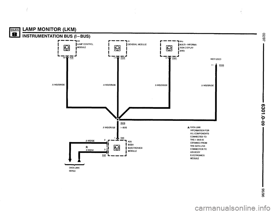BMW 850csi 1995 E31 Electrical Troubleshooting Manual 