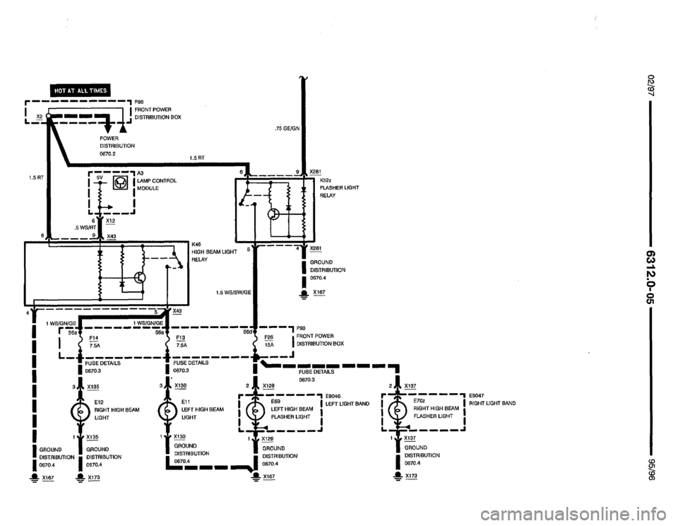BMW 850csi 1995 E31 Electrical Troubleshooting Manual 