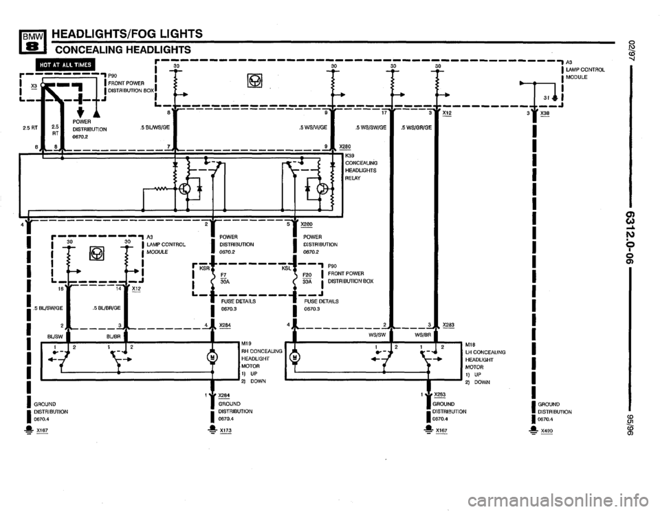 BMW 850csi 1995 E31 Electrical Troubleshooting Manual 