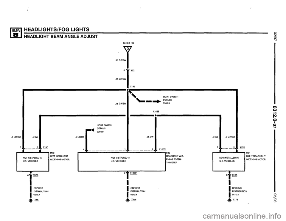 BMW 850csi 1995 E31 Electrical Troubleshooting Manual 