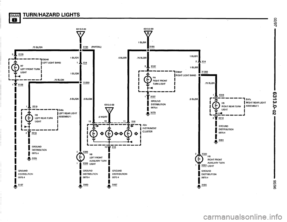 BMW 850csi 1995 E31 Electrical Troubleshooting Manual 
