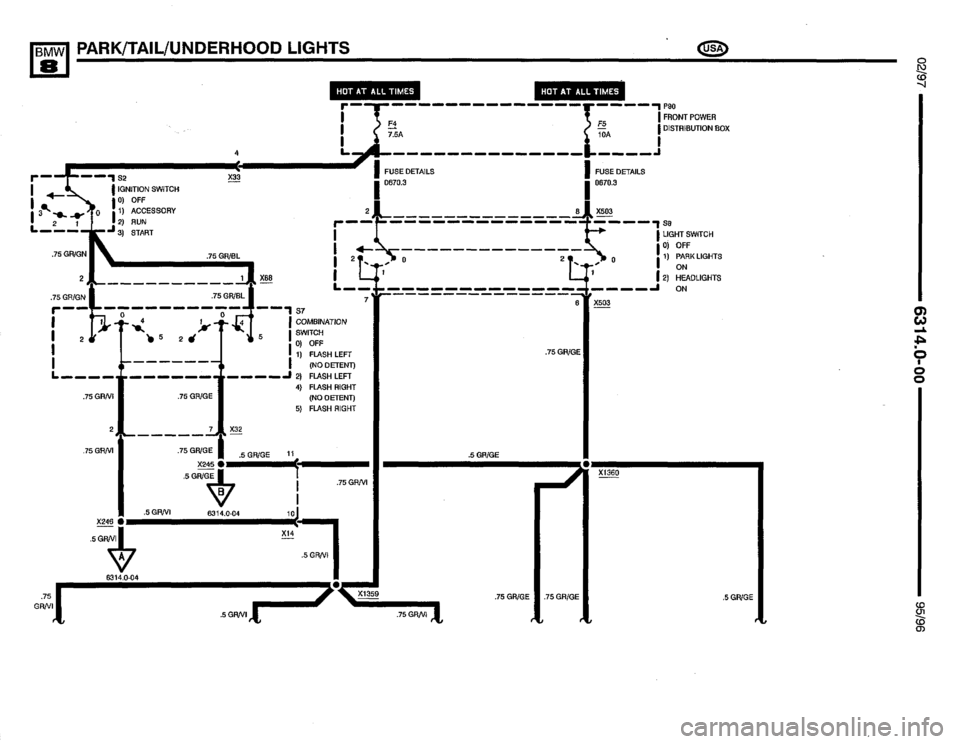BMW 850csi 1995 E31 Electrical Troubleshooting Manual 