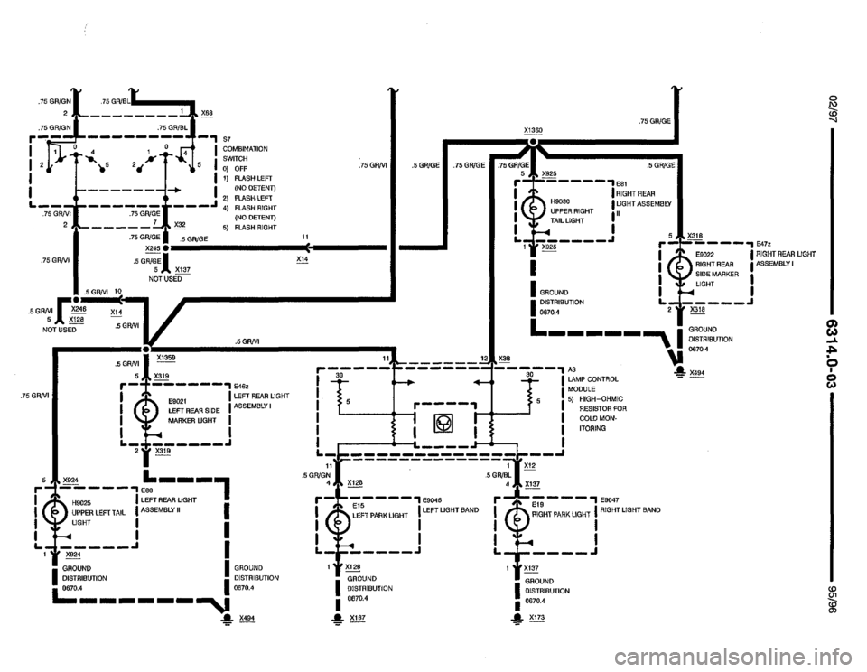BMW 850csi 1995 E31 Electrical Troubleshooting Manual 