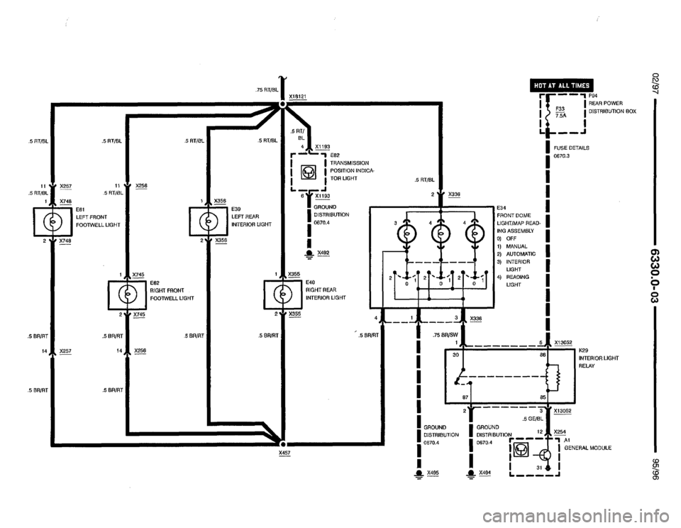 BMW 850csi 1995 E31 Electrical Troubleshooting Manual 