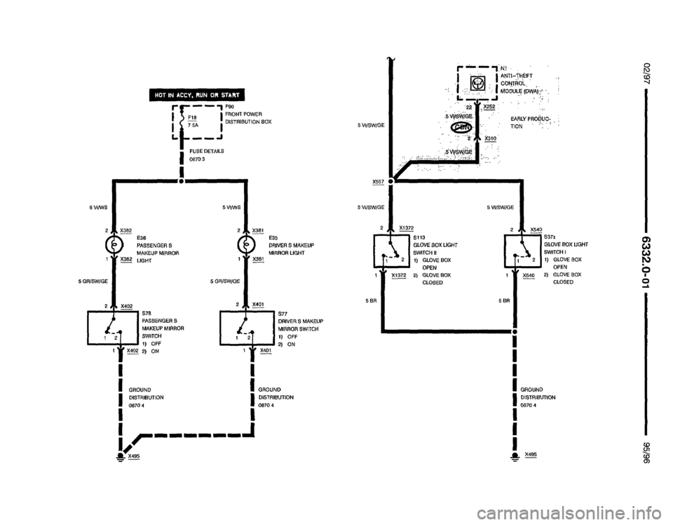 BMW 850csi 1995 E31 Electrical Troubleshooting Manual 