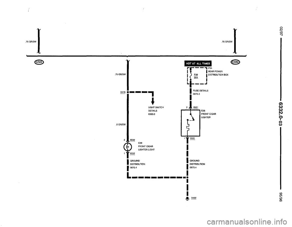 BMW 850csi 1995 E31 Electrical Troubleshooting Manual 