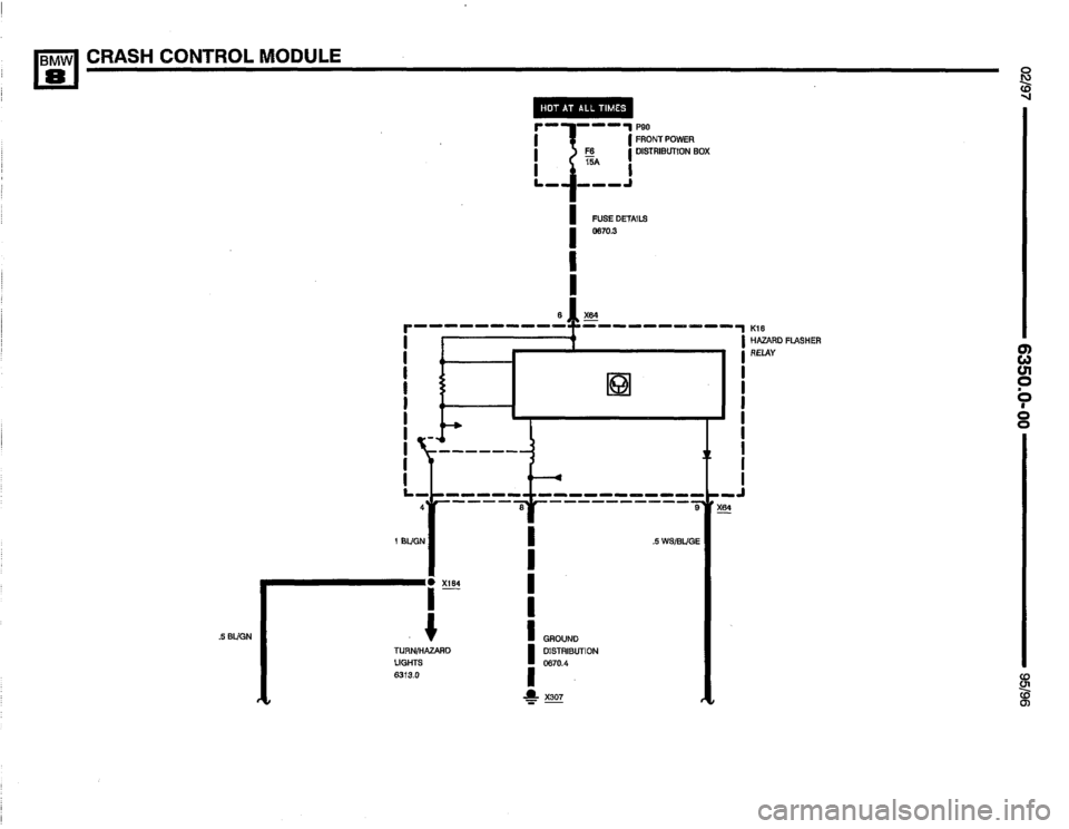 BMW 850csi 1995 E31 Electrical Troubleshooting Manual 