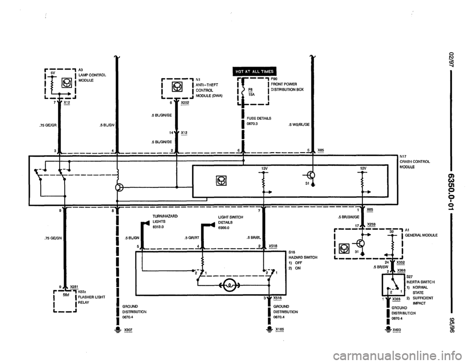 BMW 850csi 1995 E31 Electrical Troubleshooting Manual 
