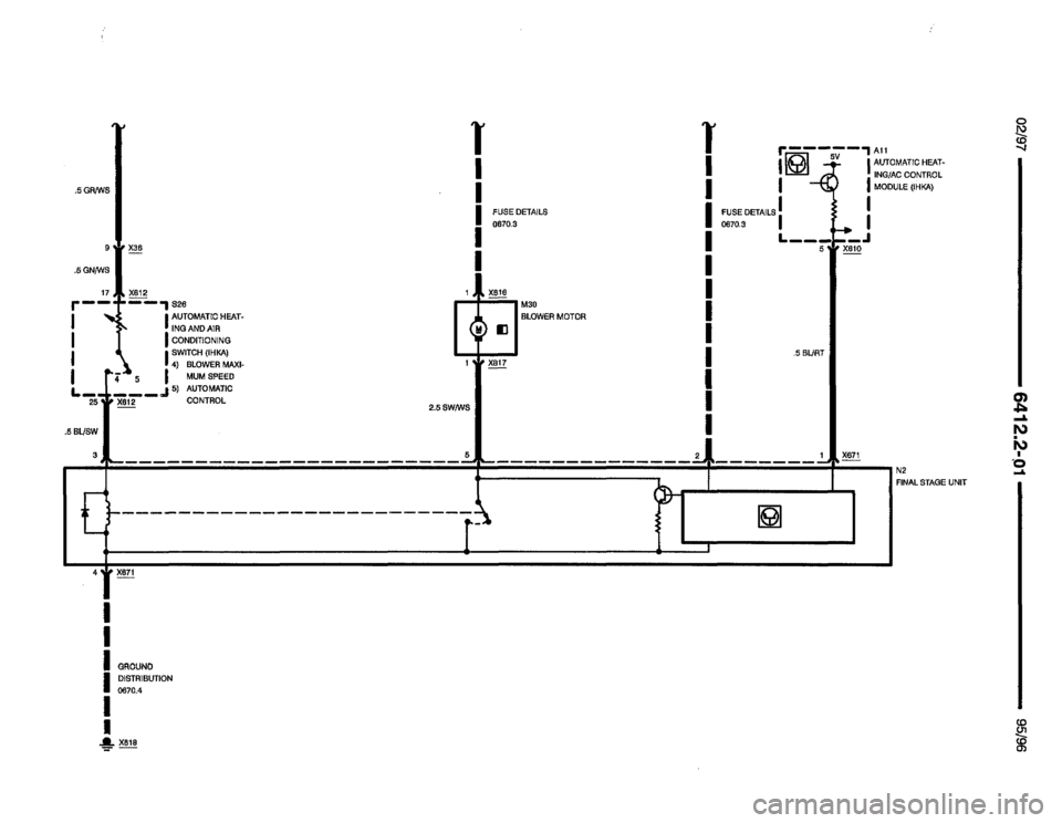 BMW 850csi 1995 E31 Electrical Troubleshooting Manual 