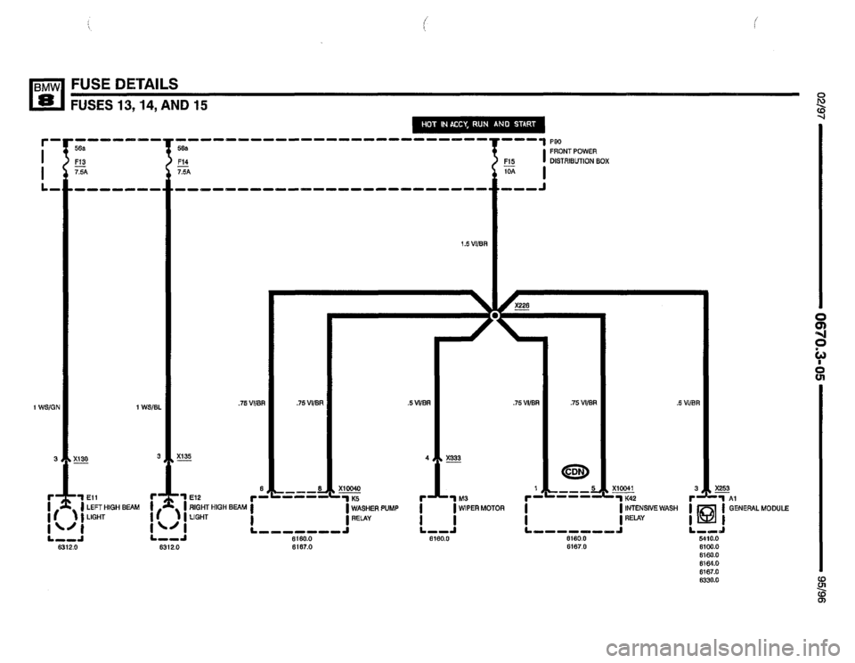 BMW 850csi 1995 E31 Electrical Troubleshooting Manual 