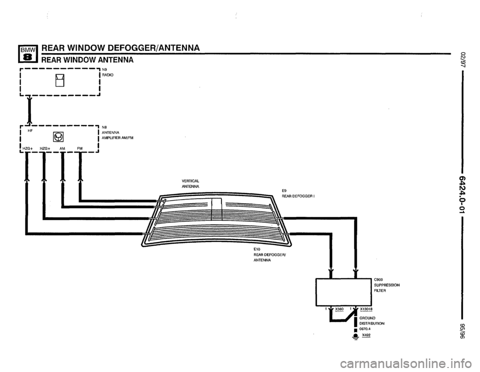 BMW 850csi 1995 E31 Electrical Troubleshooting Manual 