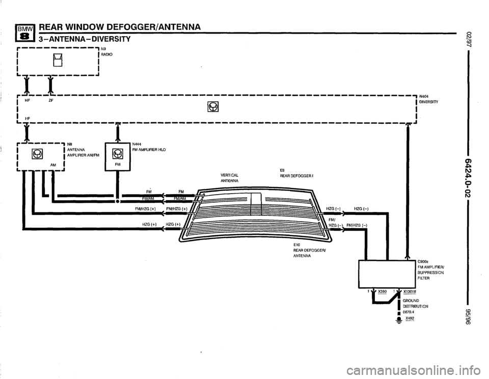 BMW 850csi 1995 E31 Electrical Troubleshooting Manual 