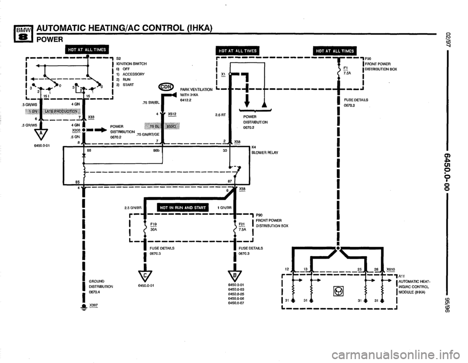 BMW 850csi 1995 E31 Electrical Troubleshooting Manual 