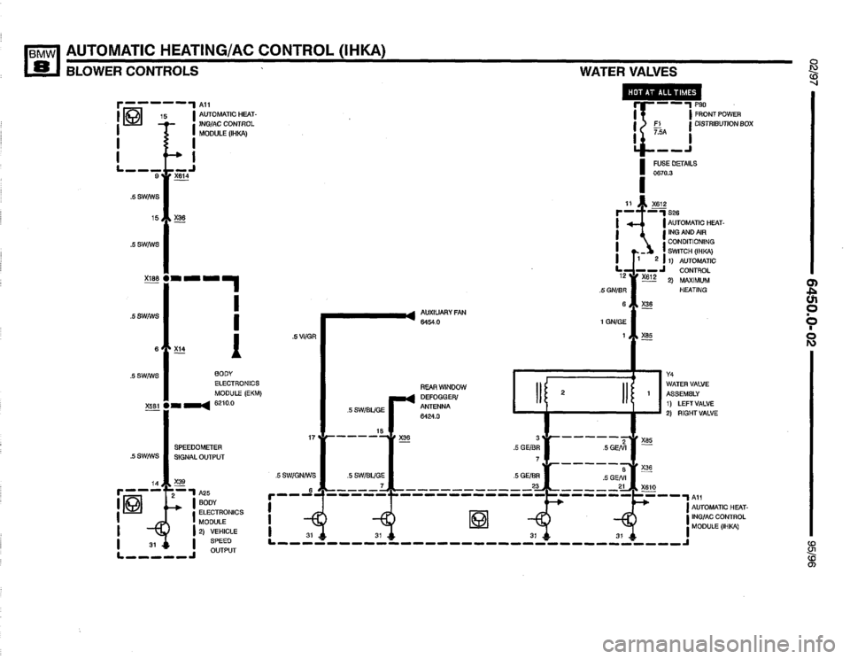 BMW 850csi 1995 E31 Electrical Troubleshooting Manual 
