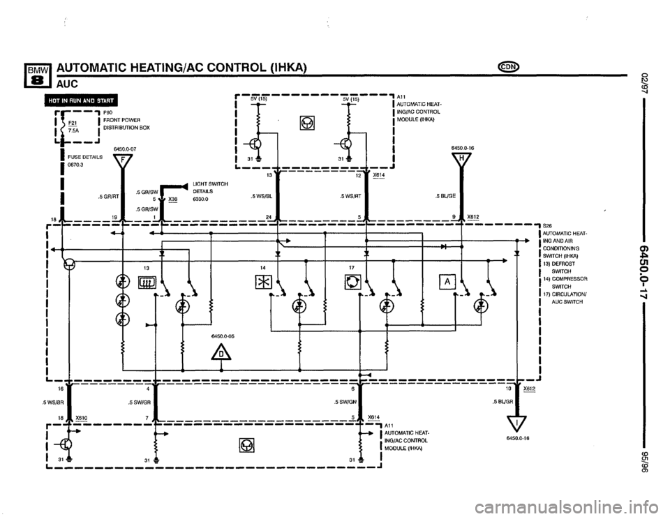 BMW 850csi 1995 E31 Electrical Troubleshooting Manual 