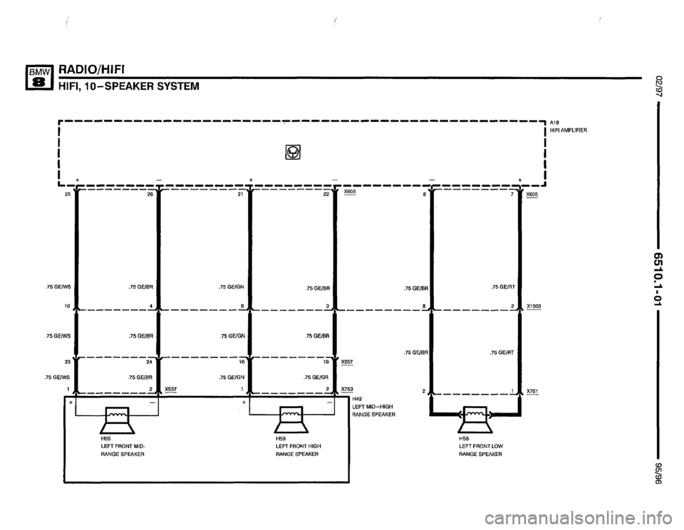 BMW 850csi 1995 E31 Electrical Troubleshooting Manual 