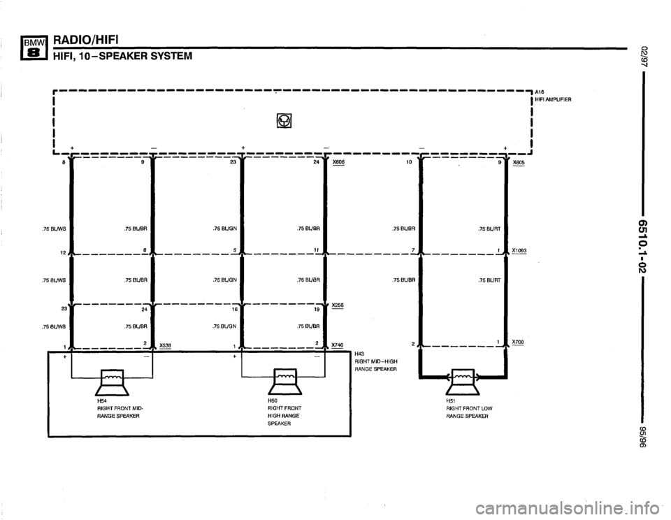 BMW 850csi 1995 E31 Electrical Troubleshooting Manual 