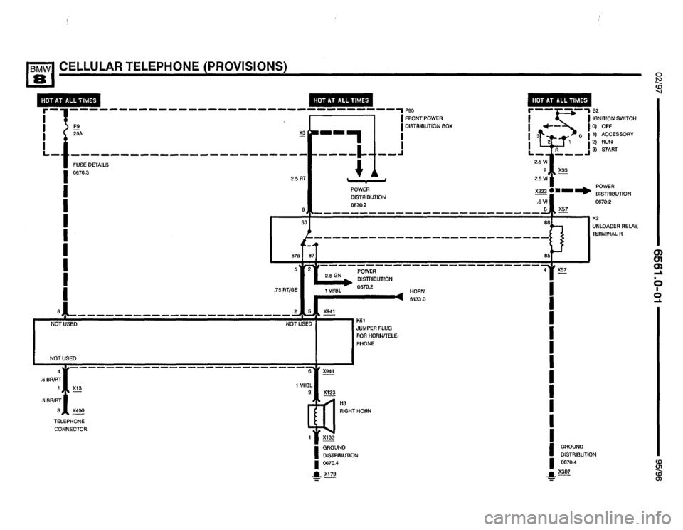 BMW 850csi 1995 E31 Electrical Troubleshooting Manual 