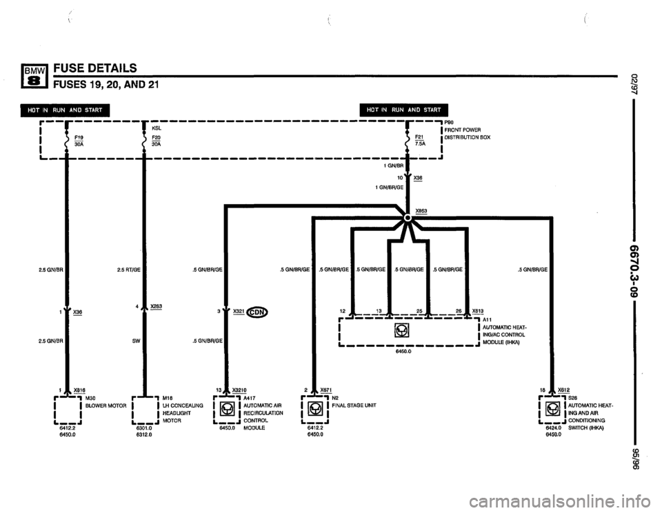 BMW 850csi 1995 E31 Electrical Troubleshooting Manual 