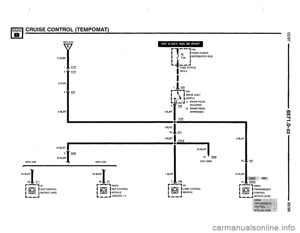 BMW 850csi 1995 E31 Electrical Troubleshooting Manual 