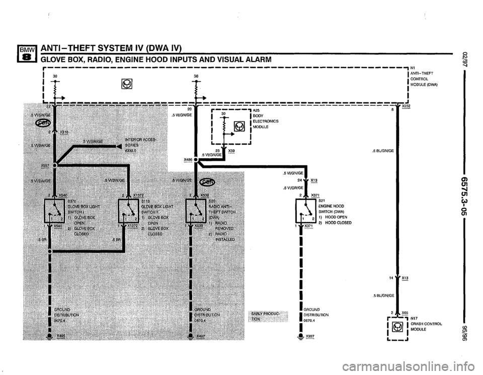 BMW 850csi 1995 E31 Electrical Troubleshooting Manual 