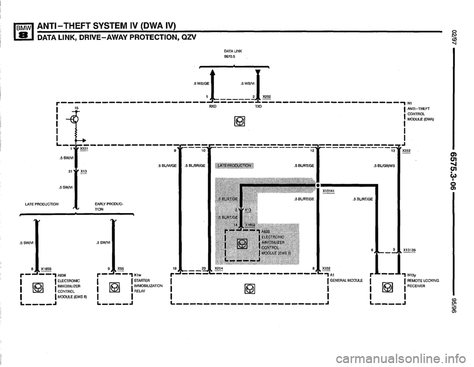 BMW 850csi 1995 E31 Electrical Troubleshooting Manual 