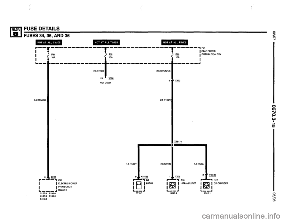BMW 850csi 1995 E31 Electrical Troubleshooting Manual 