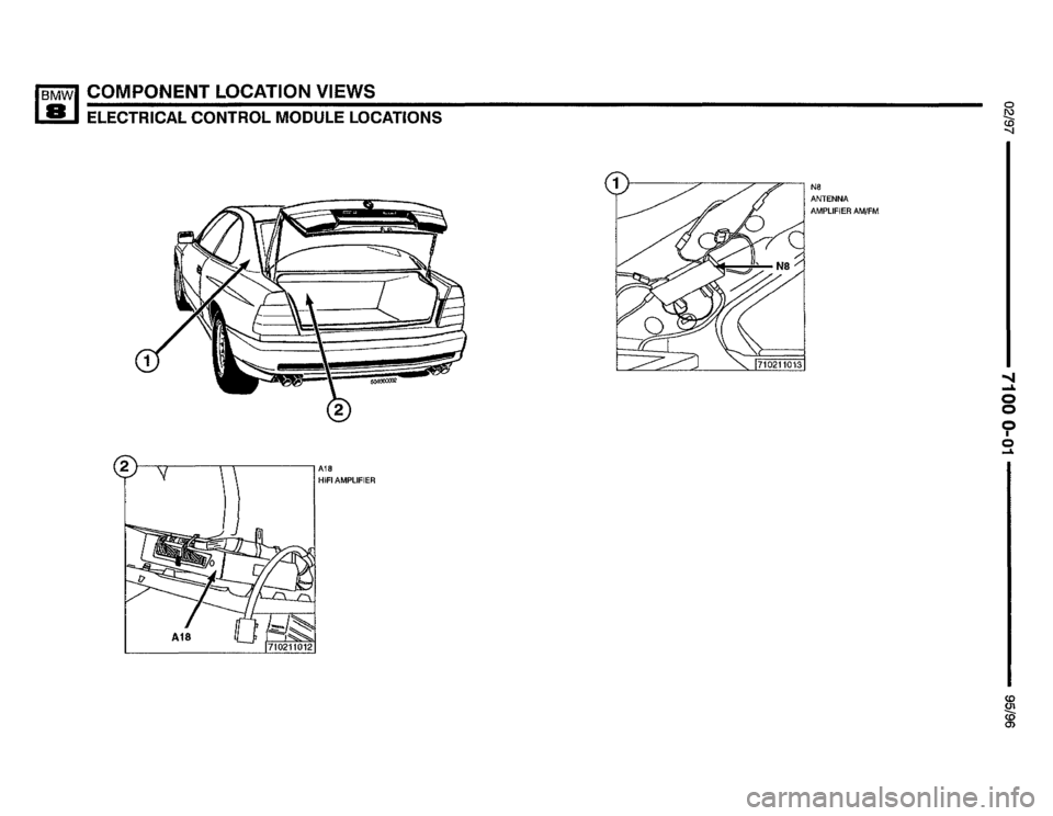 BMW 850csi 1995 E31 Electrical Troubleshooting Manual 