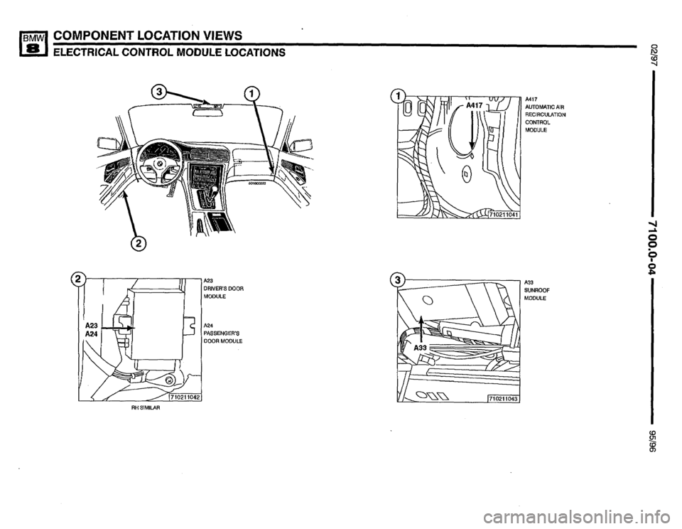 BMW 850csi 1995 E31 Electrical Troubleshooting Manual 