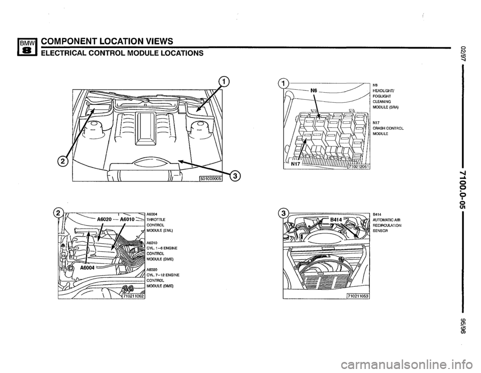BMW 850csi 1995 E31 Electrical Troubleshooting Manual 