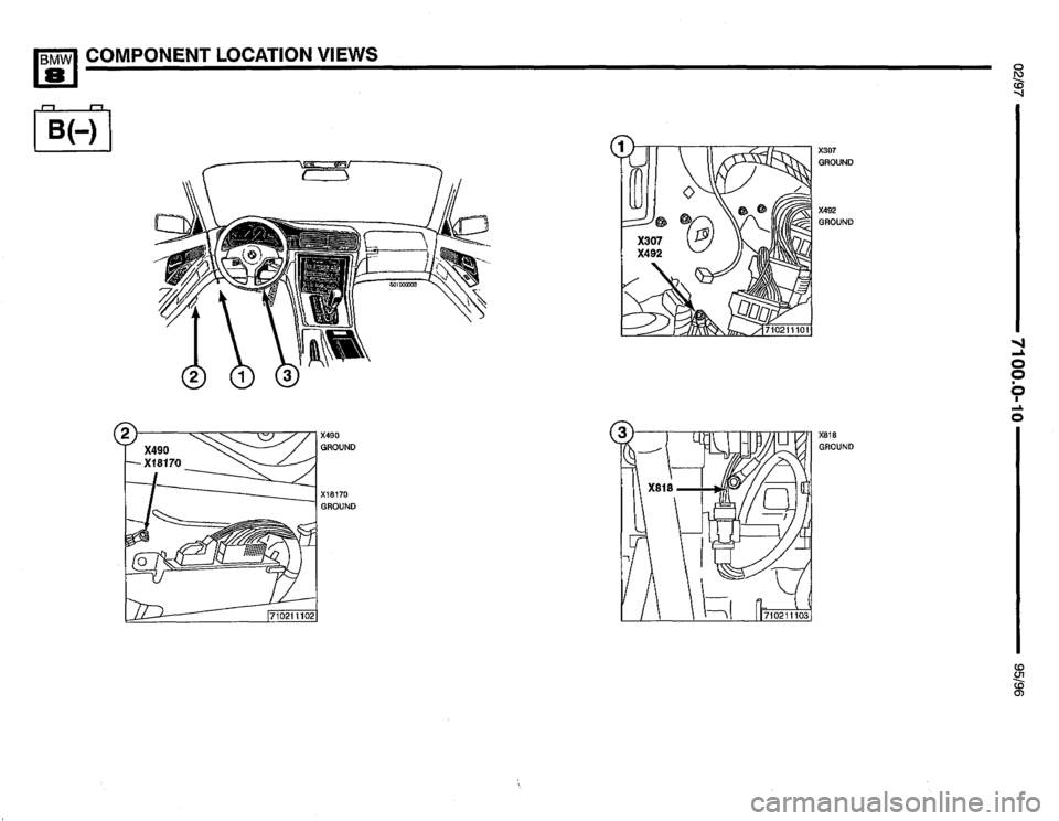 BMW 850csi 1995 E31 Electrical Troubleshooting Manual 