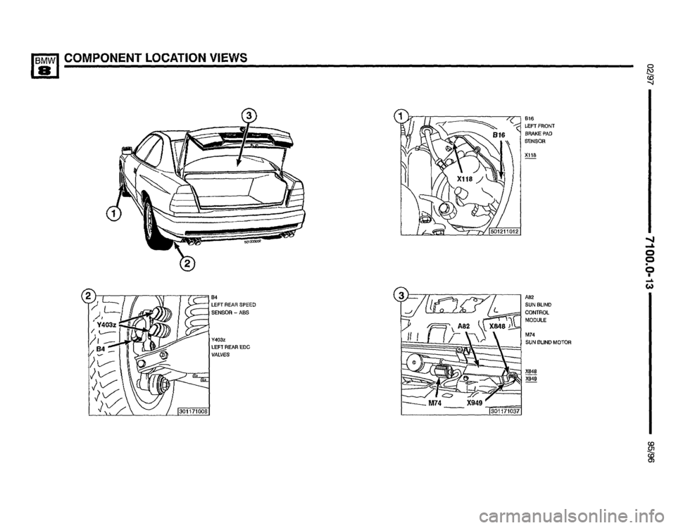 BMW 850csi 1995 E31 Electrical Troubleshooting Manual 