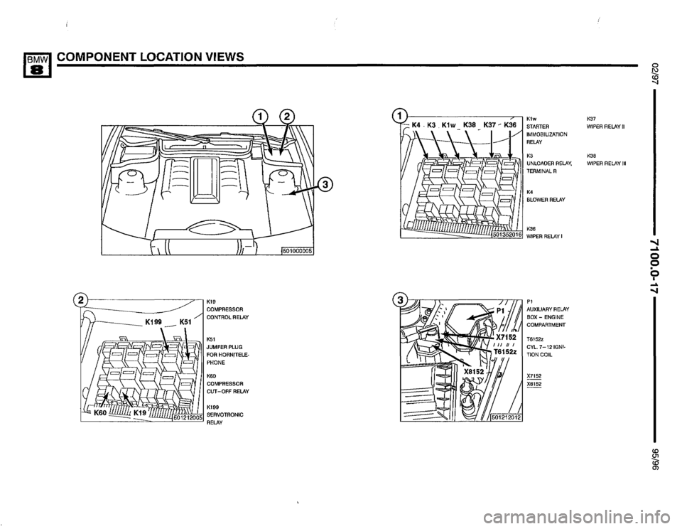BMW 850csi 1995 E31 Electrical Troubleshooting Manual 