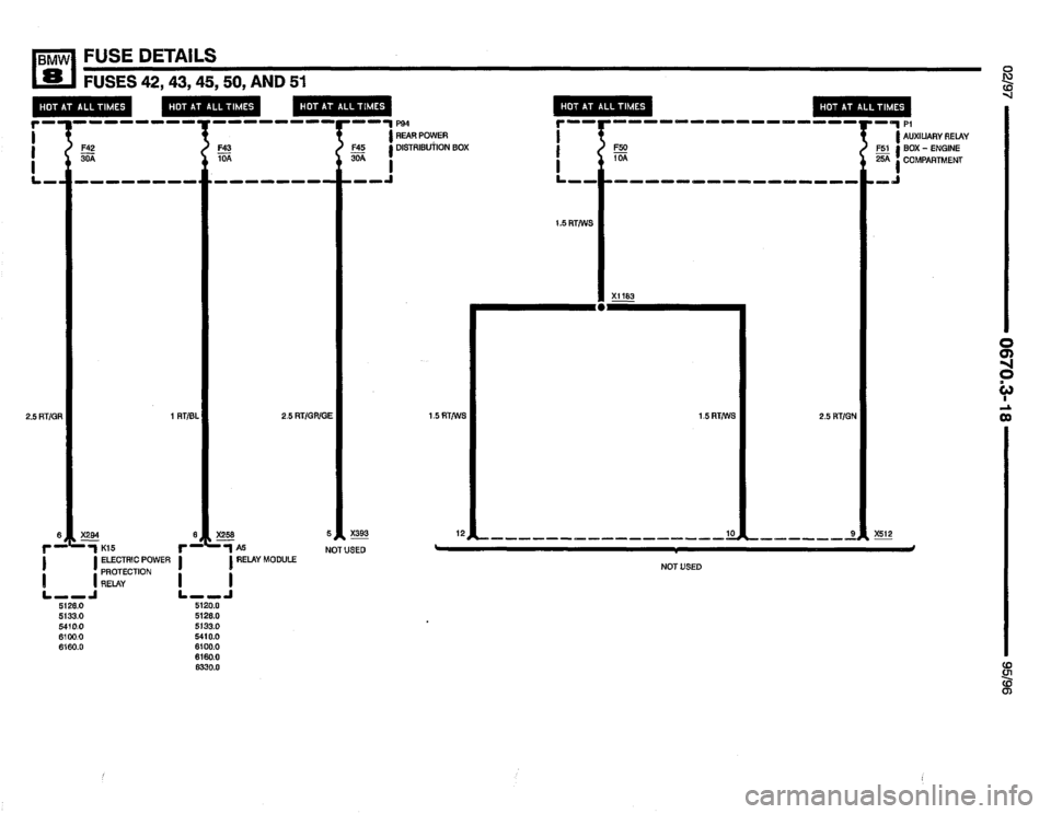 BMW 850csi 1995 E31 Electrical Troubleshooting Manual 